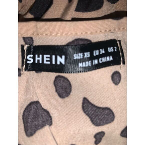 Shein Printed Tie Front Mini Dress - Picture 8 of 9